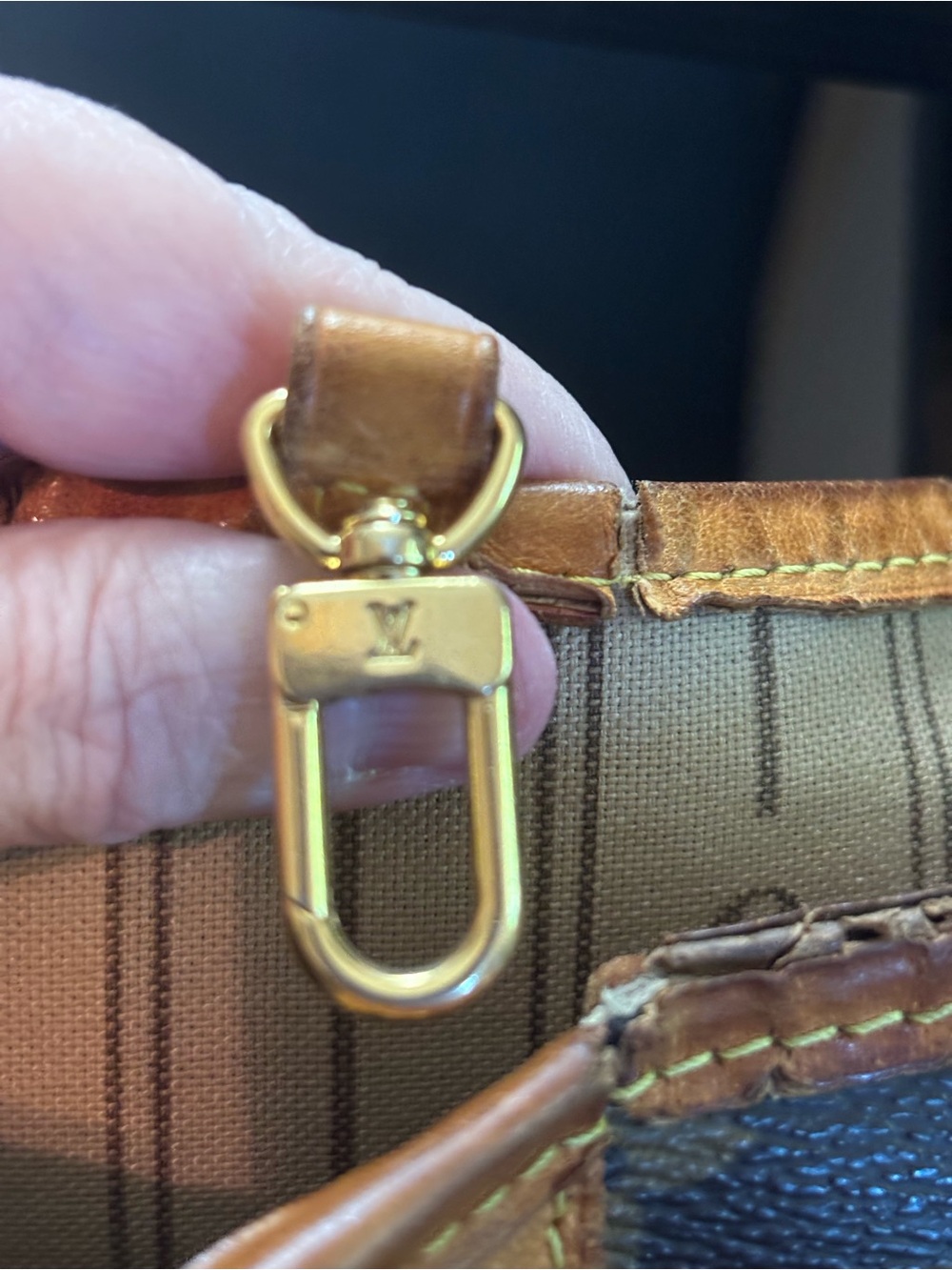 Authentic Louis Vuitton Monogram Delightful MM Shoulder Bag Canvas As-Is - Picture 14 of 16
